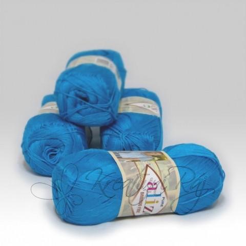 Pletací příze Bamboo Fine (303) - blankytně modrá
