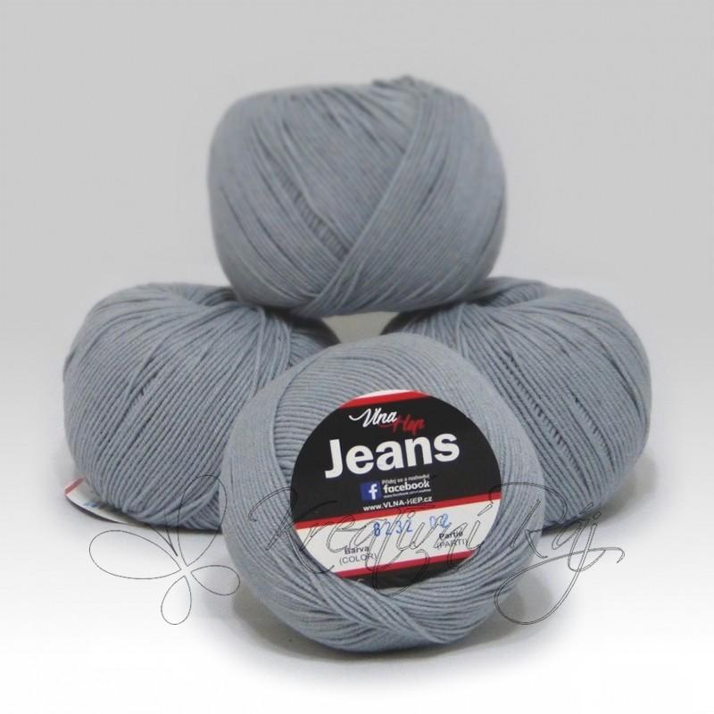 Pletací příze Jeans VH (8232) - šedá