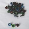 Bezpečnostní očka 12 mm modrá duhovka - pár