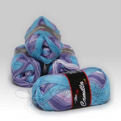 Pletací příze Camilla Batik VH (9613) - modro-fialová