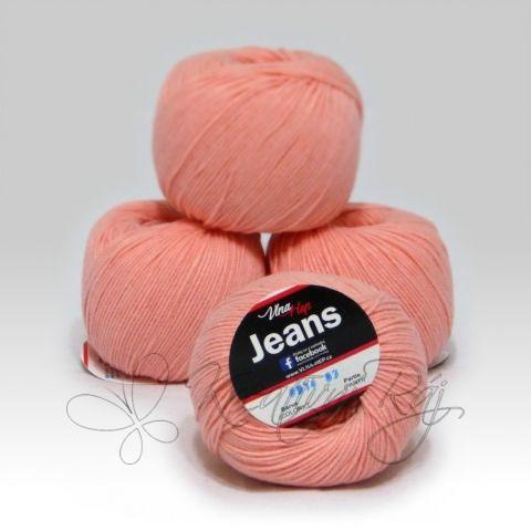 Pletací příze Jeans VH (8014) - růžovo-oranžová
