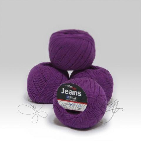 Pletací příze Jeans VH (8065) - fialová