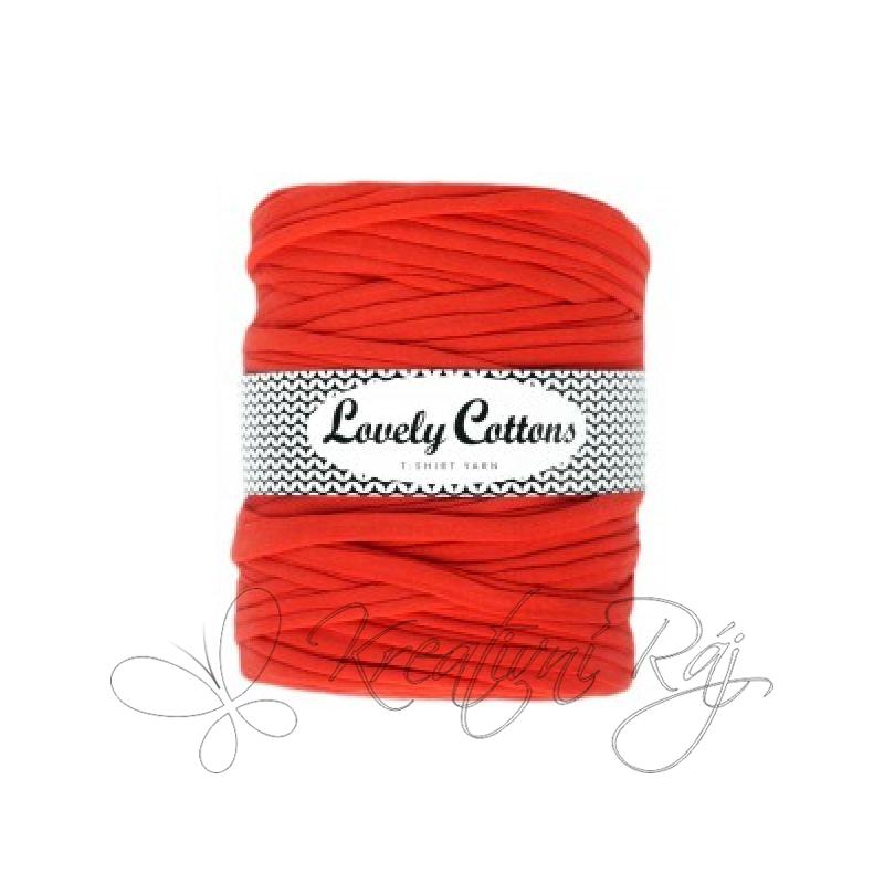 Pletací příze T-shirt yarn - cihlová DOPRODEJ