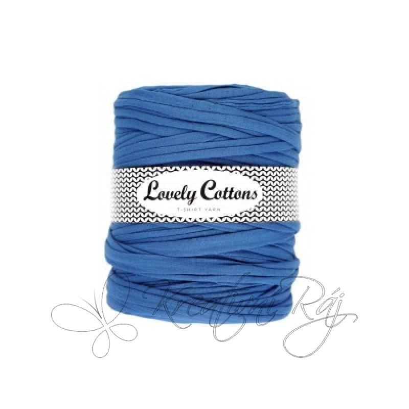 Pletací příze T-shirt yarn  - modrá DOPRODEJ