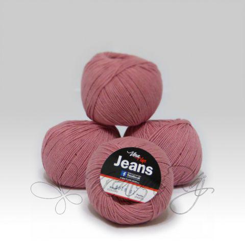 Pletací příze Jeans VH (8028) - starorůžová