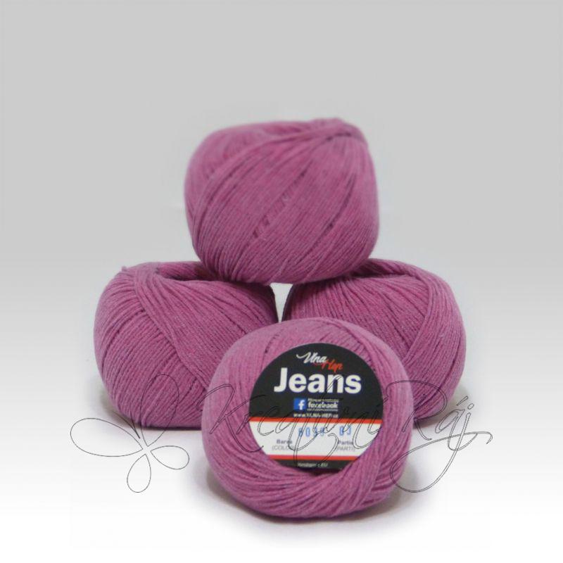 Pletací příze Jeans VH (8039) - tmavě růžová