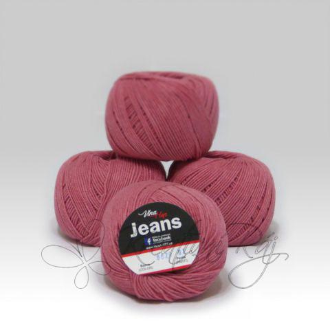 Pletací příze Jeans VH (8029) - tmavá starorůžová DOPRODEJ