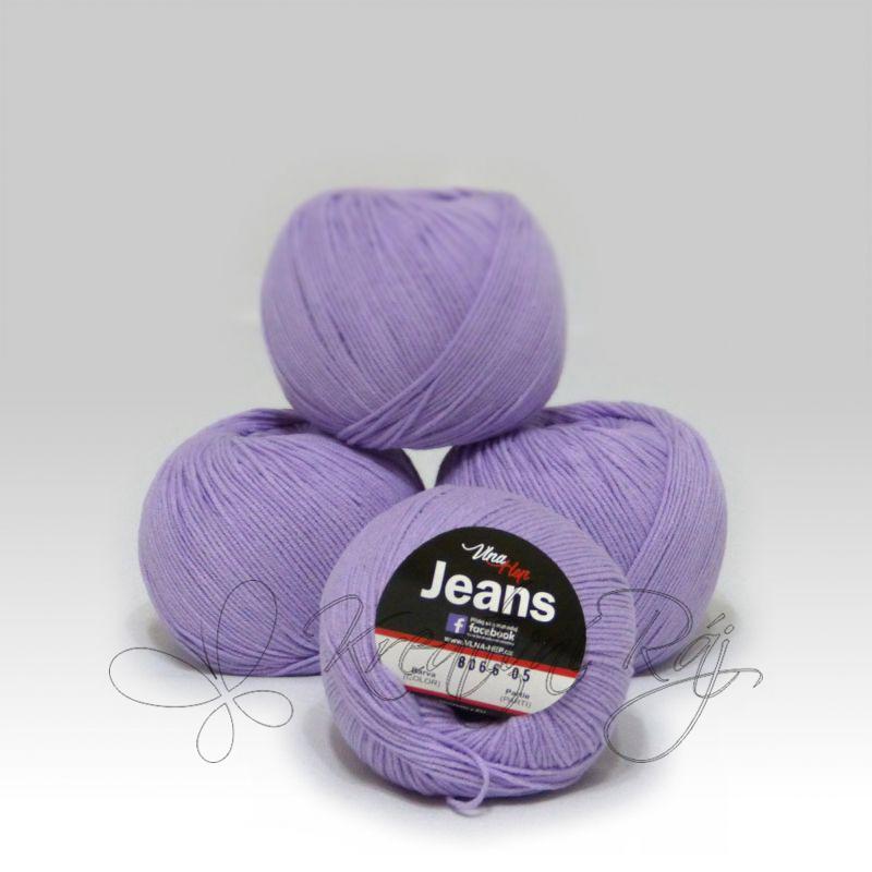 Pletací příze Jeans VH (8066) - šeříková