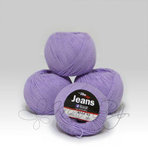 Pletací příze Jeans VH (8066) - šeříková
