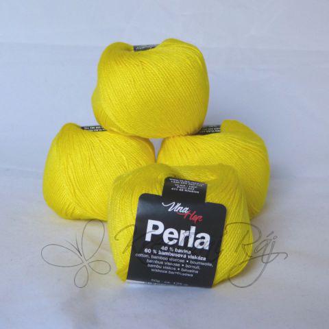 Pletací příze Perla (8184) - zářivá žlutá