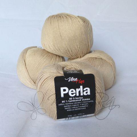 Pletací příze Perla (8212) - světlá béžová