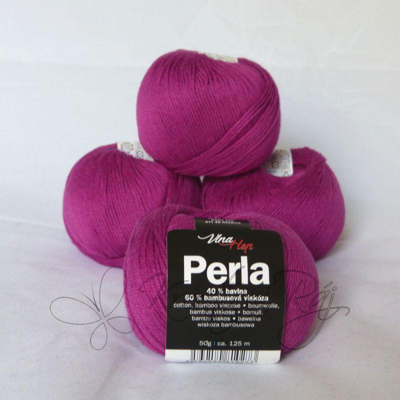 Pletací příze Perla (8048) - fuchsiová