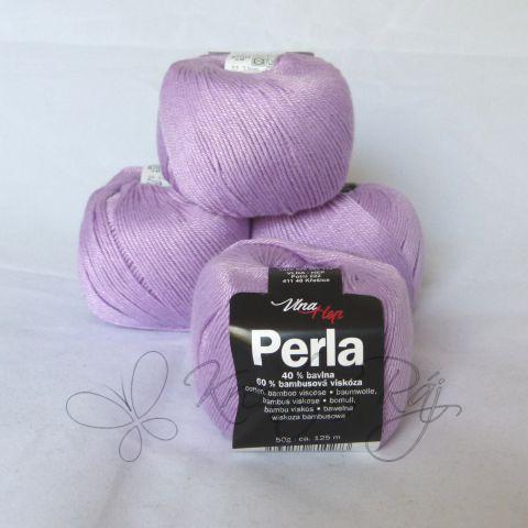 Pletací příze Perla (8062) - fialková