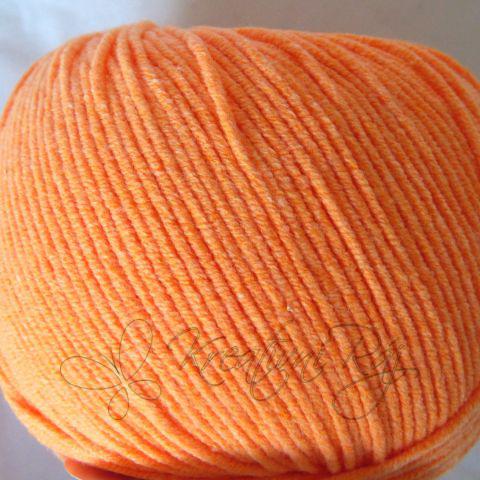 Pletací příze Jeans VH (8301) - zářivě oranžová