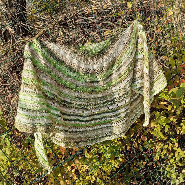 Pletací příze Diva Batik (5944) - hnědo-zelená