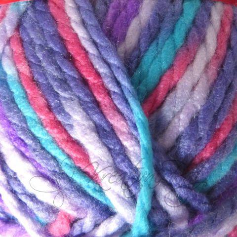 Pletací příze Joy Color (5606) - fialový melír