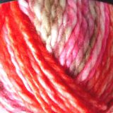 Pletací příze Joy Color (5505) - červený melír DOPRODEJ