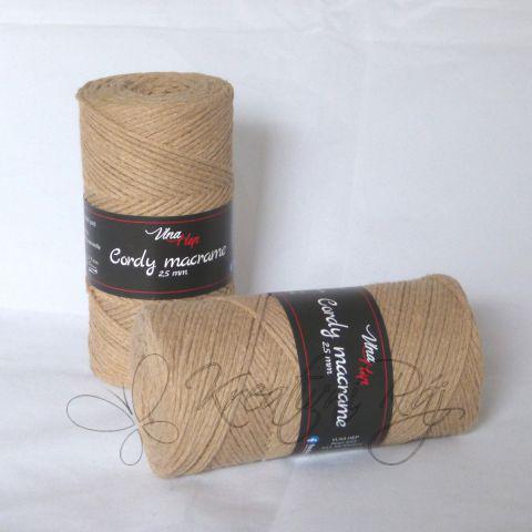 Pletací příze Cordy macrame (8127) - latte
