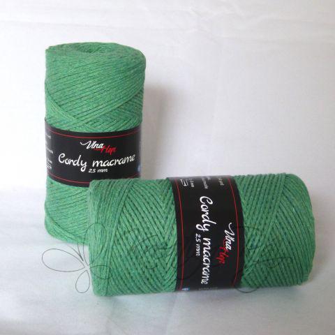 Pletací příze Cordy macrame (8115) - zelená