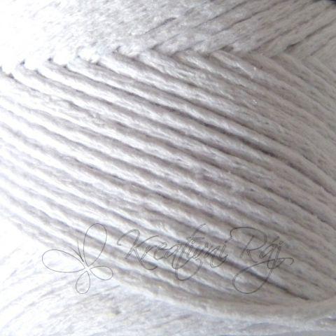 Pletací příze Cordy macrame (8101) - bílá