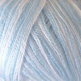 Pletací příze Everyday Senfoni (71003) - bílá-světle modrá DOPRODEJ