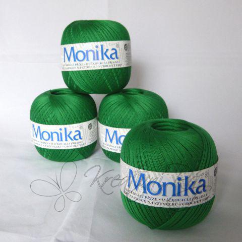 Háčkovací příze Monika (6184) - tmavě zelená