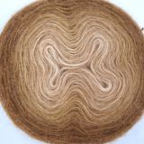 Pletací příze Angora Gold ombre batik (7356) - hnědá DOPRODEJ