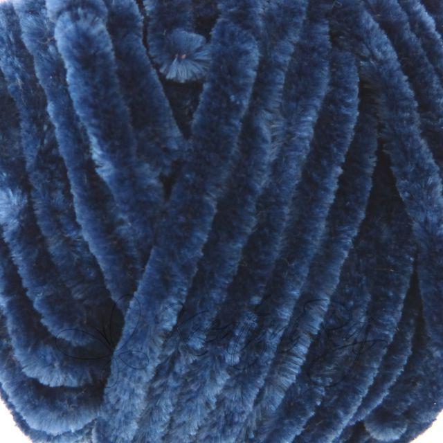 Pletací příze Velvet (90021) - tmavě modrá