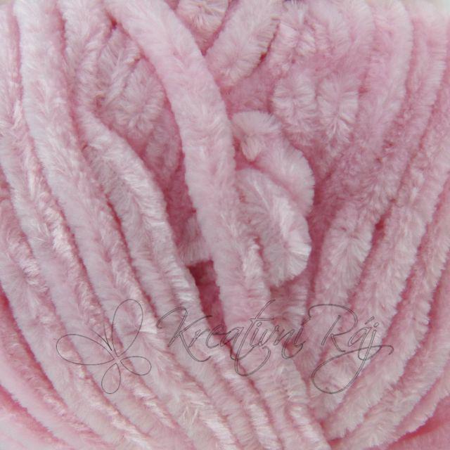 Pletací příze Velvet (90019) - jemně růžová