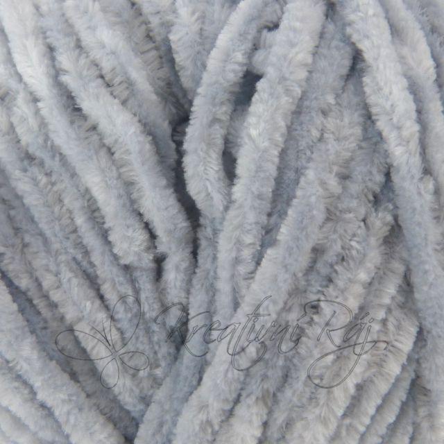 Pletací příze Velvet (90025) - světle šedá