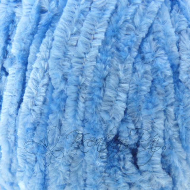 Pletací příze Velvet (90027) - blankytně  modrá