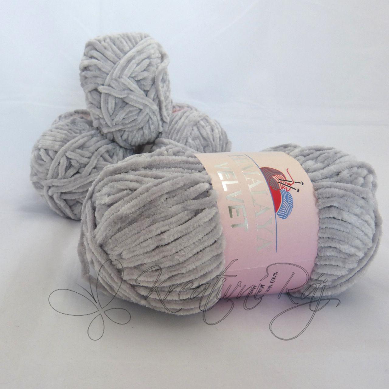 Pletací příze Velvet (90057) - šedobéžová DOPRODEJ