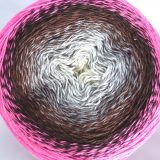 Pletací příze Flowers Vivid (501) - šedá hnědá růžová