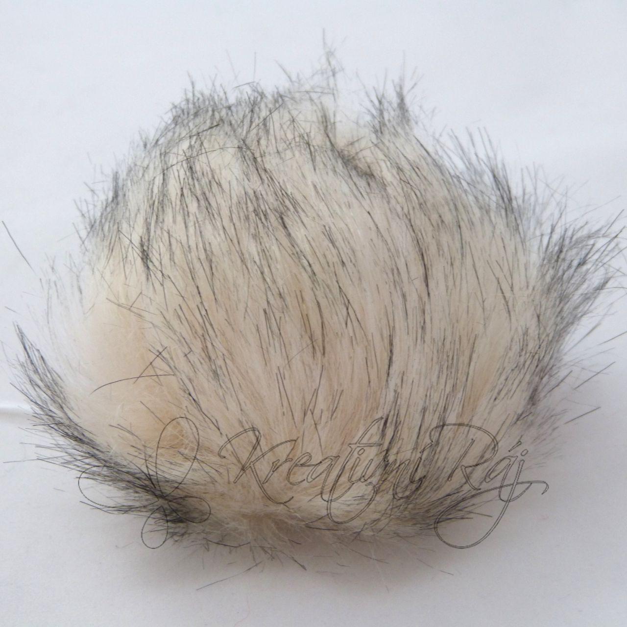 Bambule Furry Pompons přírodní bílá (051) - 10 cm