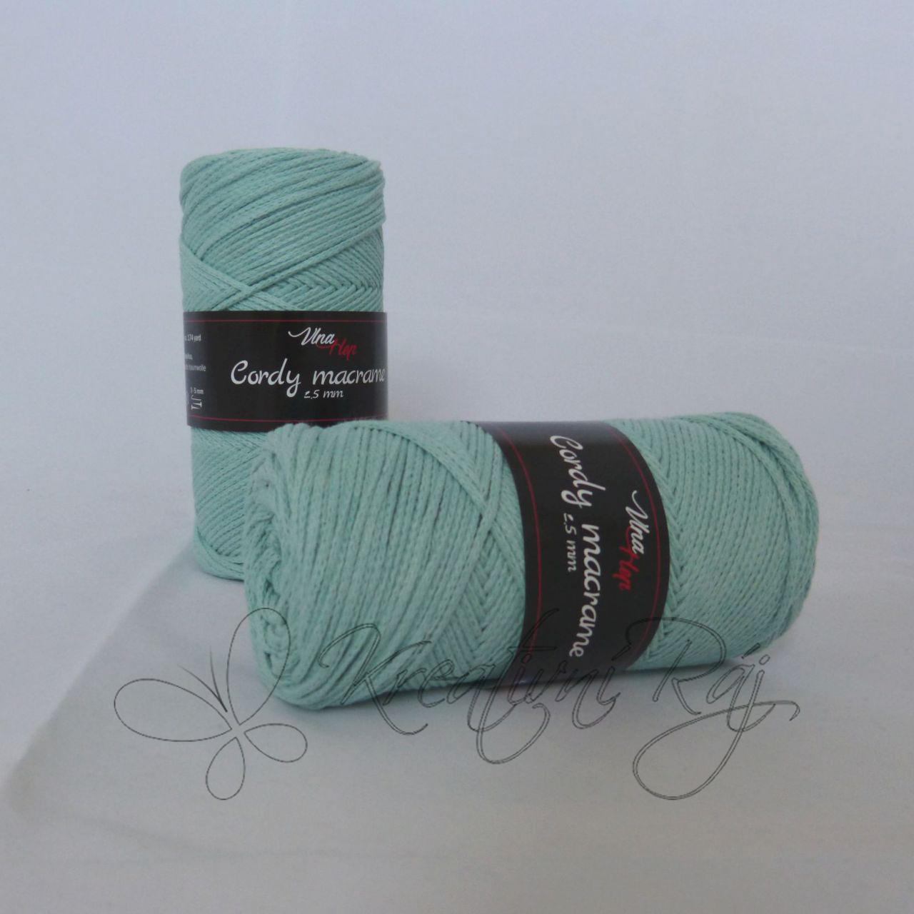 Pletací příze Cordy macrame (8134) - mint