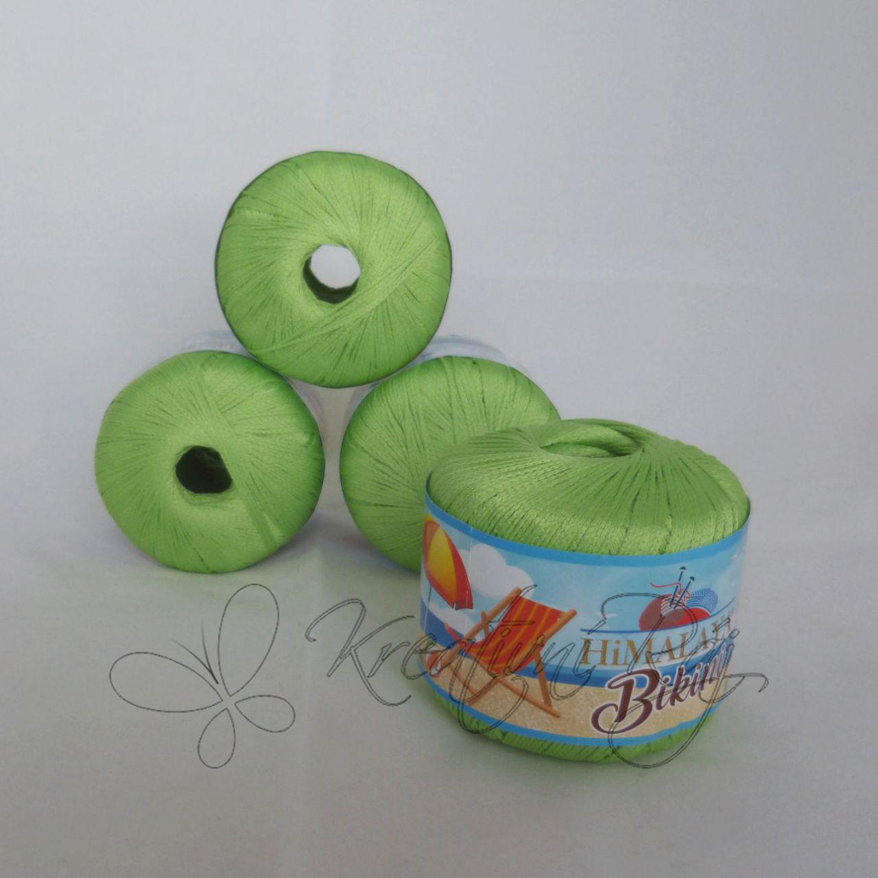 Pletací příze Bikini (80609) - zelená DOPRODEJ