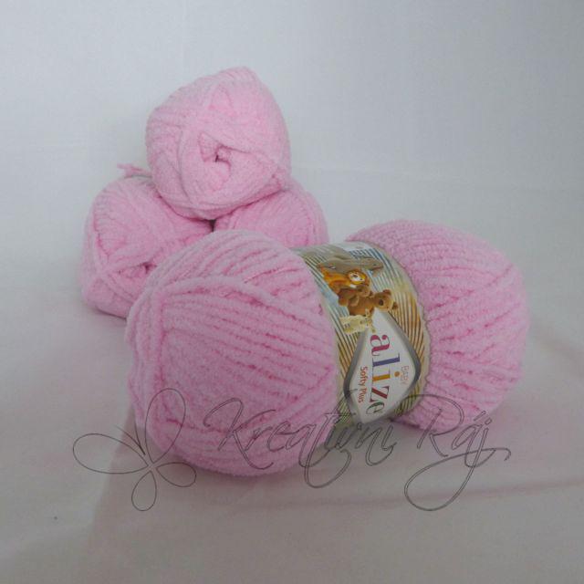 Pletací příze Softy Plus (185) - baby růžová