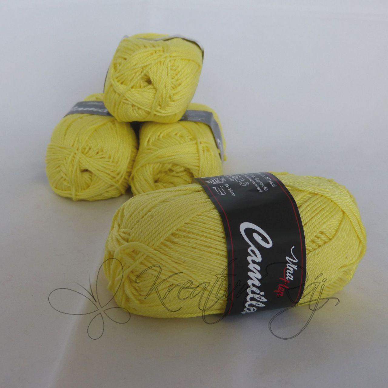 Pletací příze Camilla VH (8183) - světle žlutá