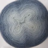 Pletací příze Angora Gold ombre batik (7362) - šedo-modrá DOPRODEJ