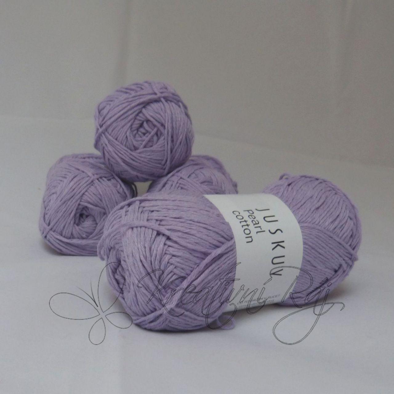 Pletací příze Pearl Cotton (40) - fialková