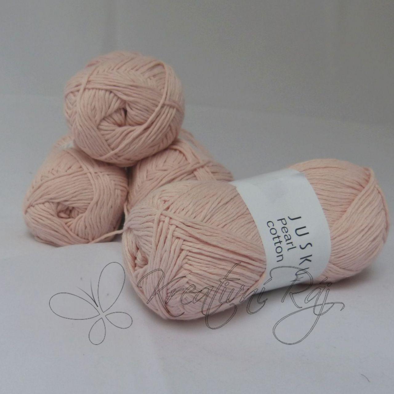 Pletací příze Pearl Cotton (63) - světlá pudrová