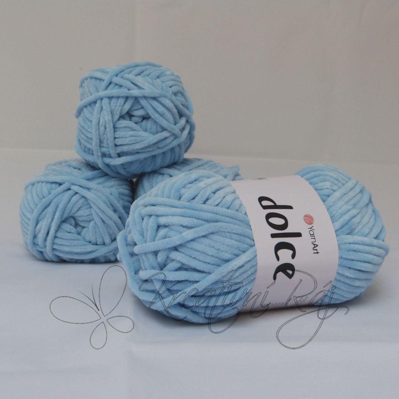 Pletací příze Dolce (749) - jemně modrá