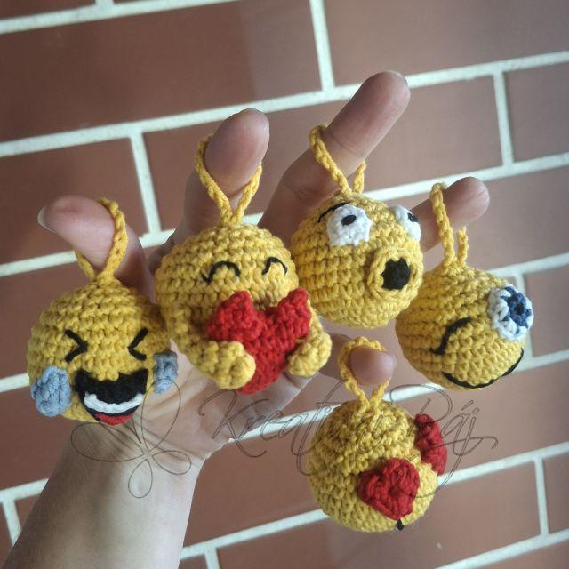 Návod - smajlíci (háčkovaní emoji)