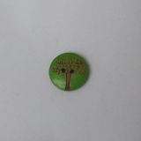 Dřevěný dekorační knoflík - strom života