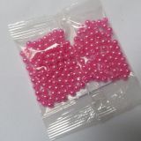 Plastové voskové korálky - růžová