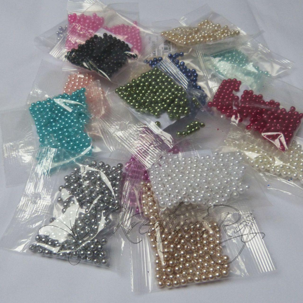 Plastové voskové korálky - tyrkysová