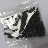 Plastové voskové korálky - černá