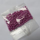 Plastové voskové korálky - tmavá růžová