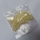 Plastové voskové korálky - krémová