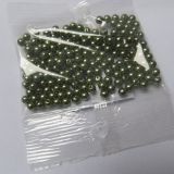 Plastové voskové korálky - zelená